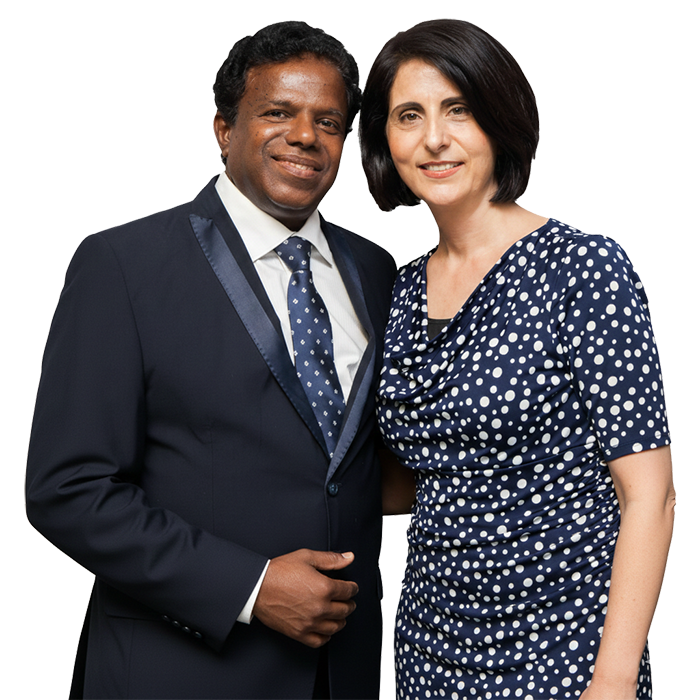 Apostle Elias Sebastian and his wife Randa